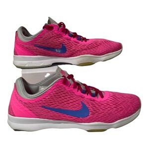 Nike Zoom Fit Womens pink Lace Up Trainer 704658 600 Athletic Shoes Size 6.5